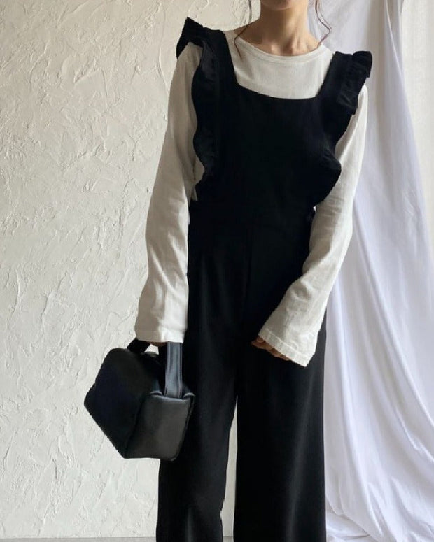 ピコットレース付き タンクトップ型 ワンピースジャンプスーツ（女性用）シンプルデザイン サマー シンプル＆エレガントなデザイン新作 ID991