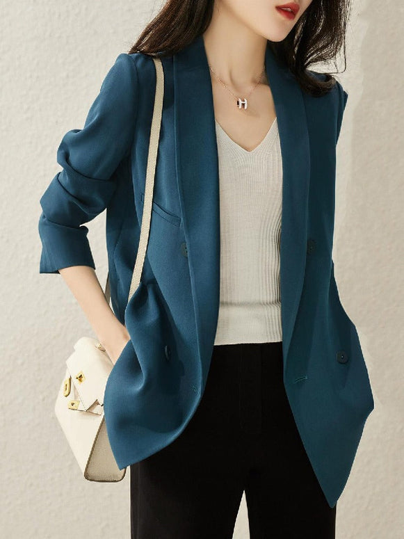 2色展開 テーラードジャケット 入園式 卒園式 通勤 レディース シンプル 長袖 アウター 春秋 スーツ風 羽織り 上品きれいめ ID1184