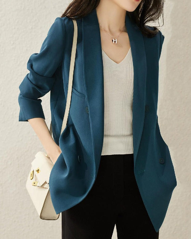 2色展開 テーラードジャケット 入園式 卒園式 通勤 レディース シンプル 長袖 アウター 春秋 スーツ風 羽織り 上品きれいめ ID1184