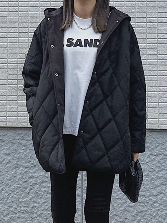 アウター レディース 中綿 コート 暖か ダウン フェイクダウン ベンチコート 防寒 微撥水 大きいサイズ 体型カバー ダウン 黒 秋 冬 ID1948