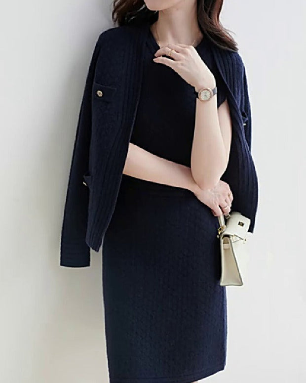 スーツ レディース 2点セット 入学式 ママスーツ 卒業式 ワンピーススーツ 卒園式 入園式 セットアップ セレモニースーツ ワンピース カーディガン ニット フォーマル お宮参り 母親 ママ 大きいサイズ 結婚式 七五三 ID1421