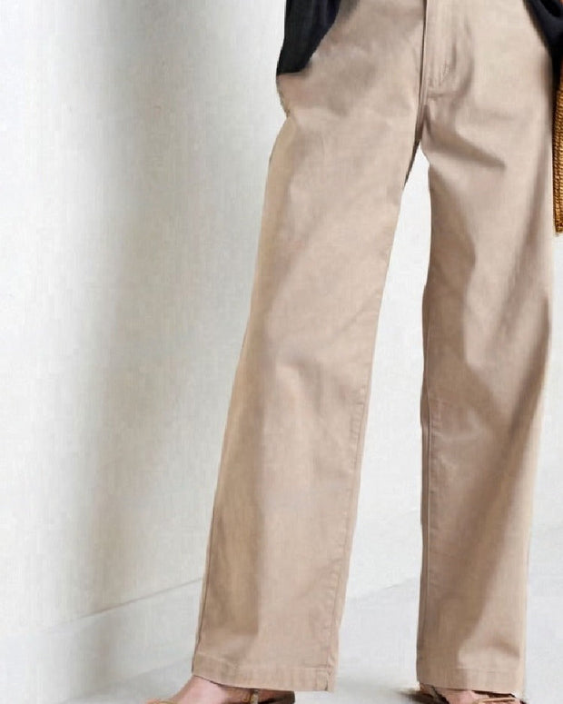 リラックス ワイドパンツ カーキ 大人気爆売れ中 ゆったりシルエット 通勤 カジュアル 体型カバー レディース ID1158